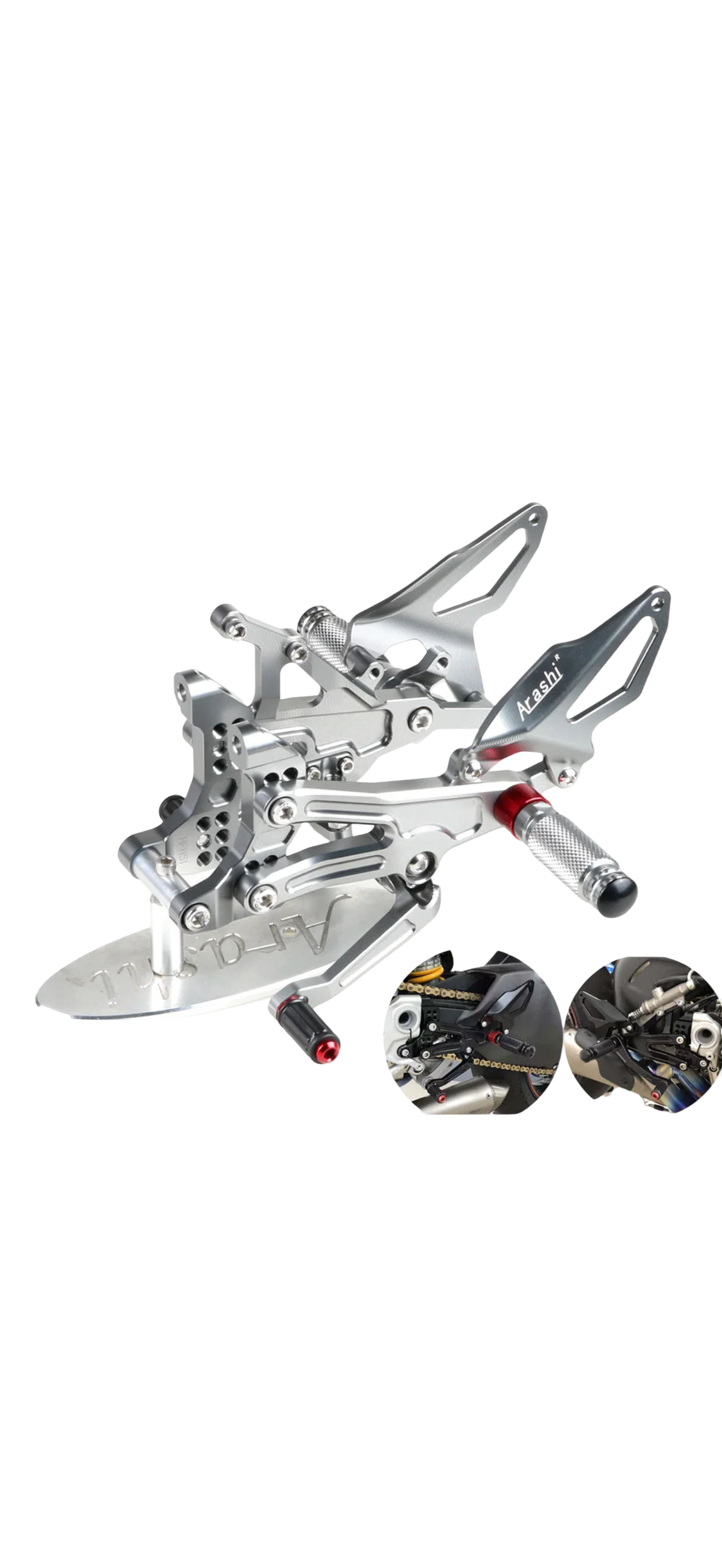 Pedane Racing Regolabili per Ducati Panigale V4/V4S/V4R (2018-2023)