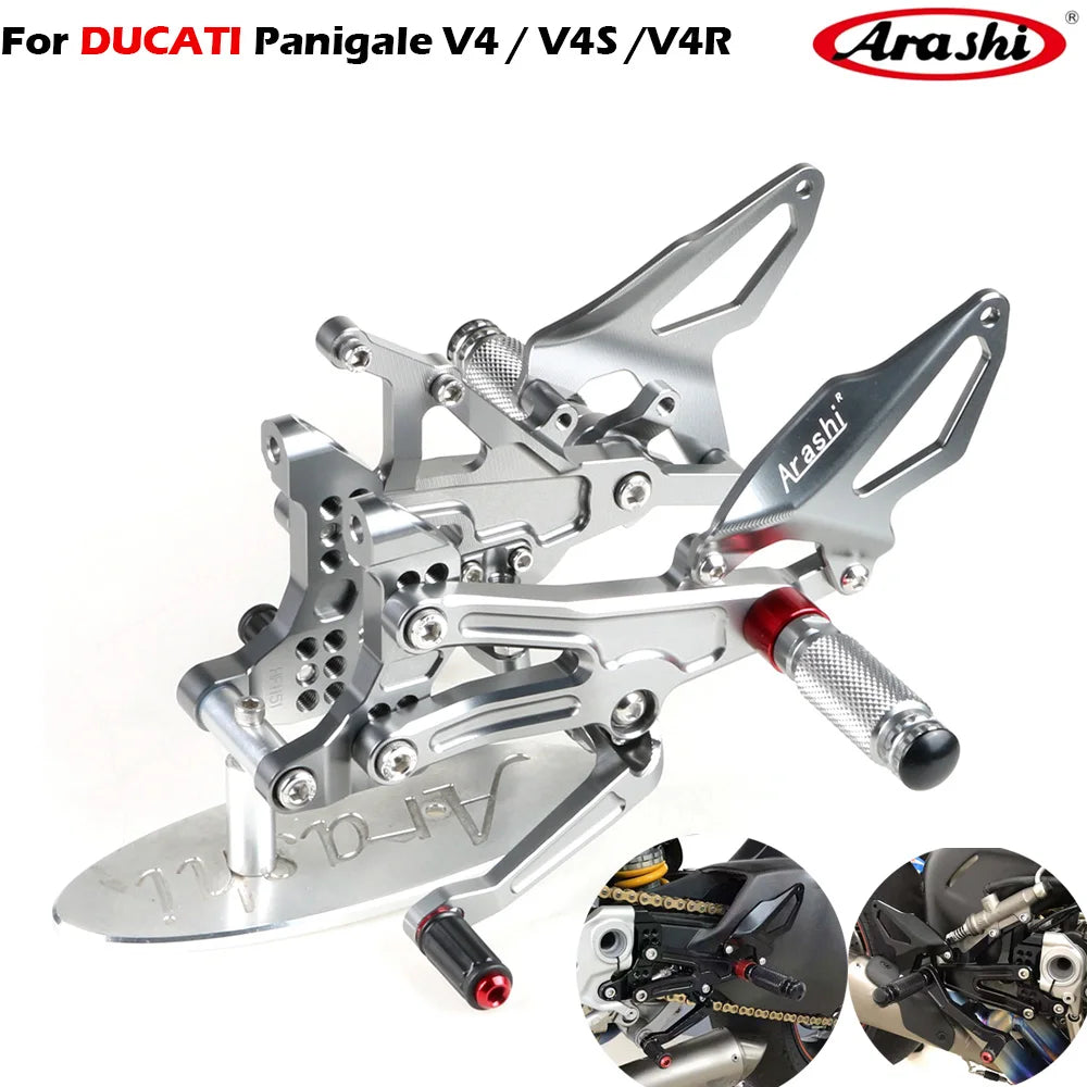 Pedane Racing Regolabili per Ducati Panigale V4/V4S/V4R (2018-2023)